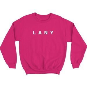 LANY pink crewneck merch size medium